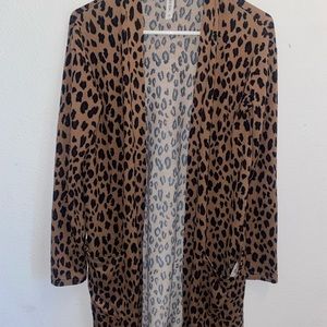 Leopard Print Cardigan Size M